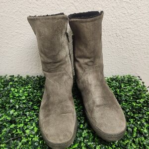Gabor Notion Suede Leather Boots in Gray